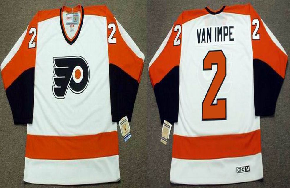 2019 Men Philadelphia Flyers #2 Vanimpe White CCM NHL jerseys